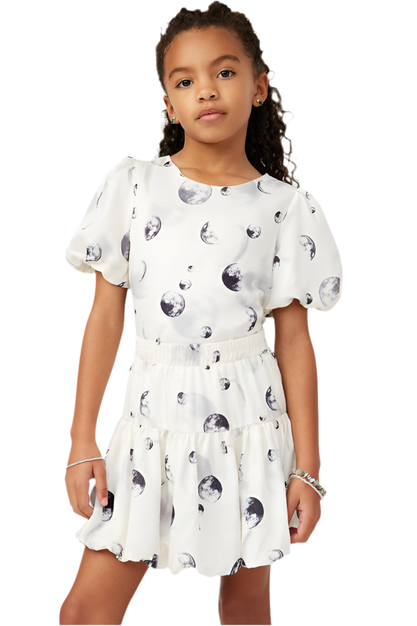 Lunar Glow Satin Skirt