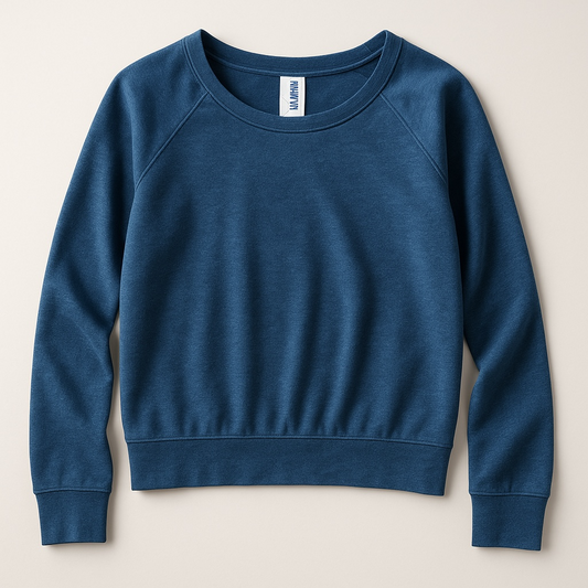 Erge Designs Navy Acid Wash Sweatshirt